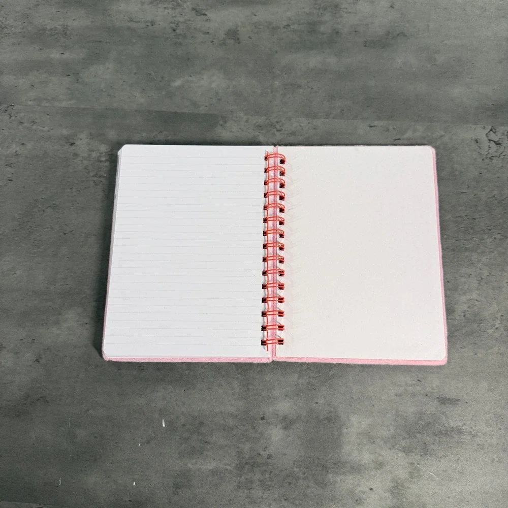 Spiral Notebook Diary Drawing Art Pink All Good Days Rainbow Plush Journal